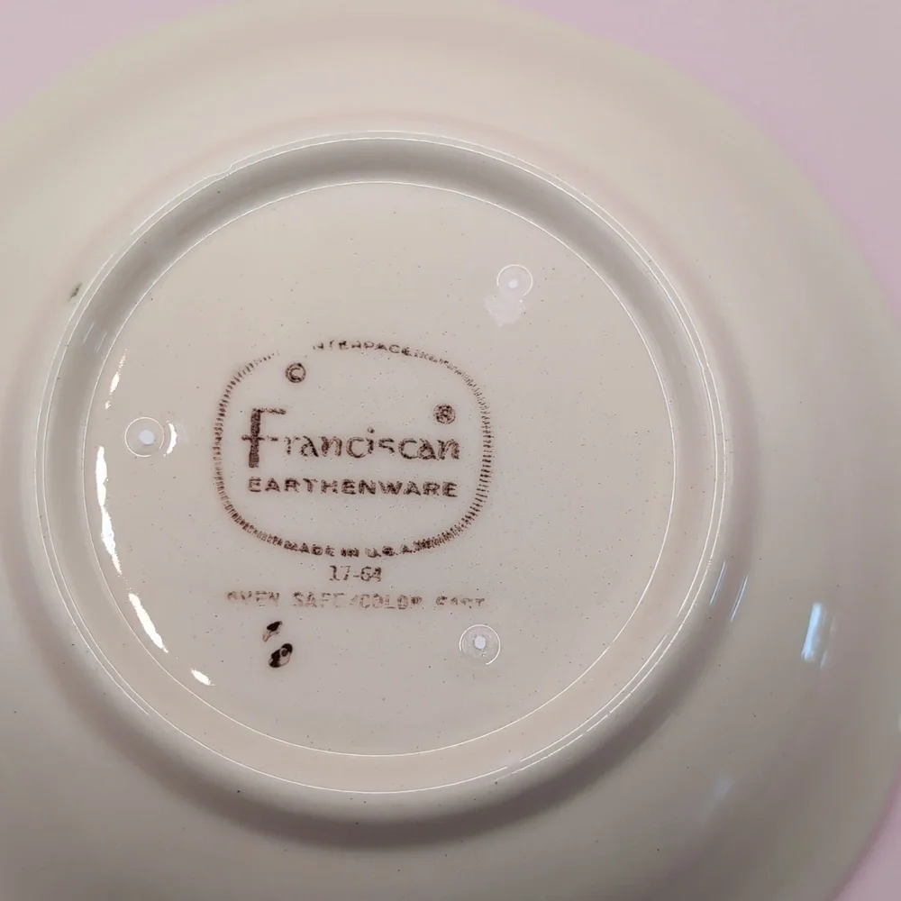 Vintage (4) Four Franciscan Desert Rose Earthenware Berry Side Dish Bowls 5.25